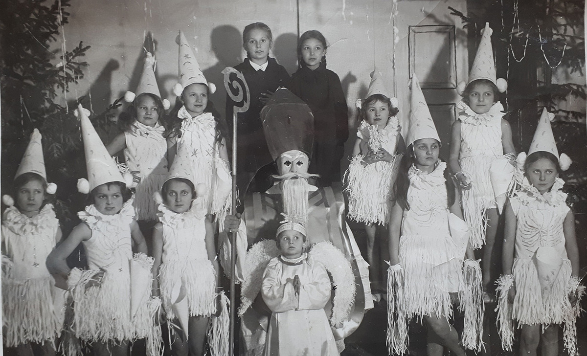 Святкаванне Новага года, 1930-я, архіўнае фота
