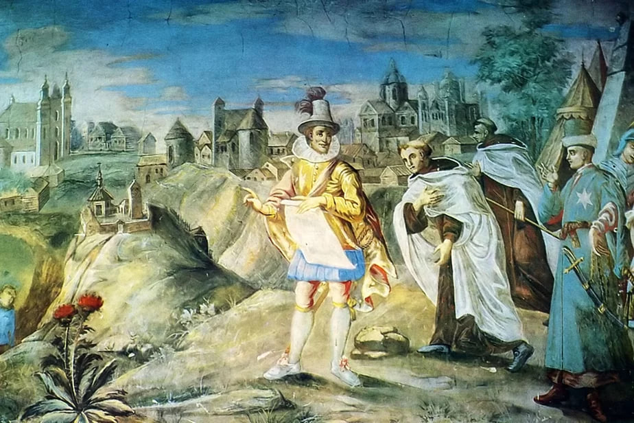 Freska XVIII stahoddzia z mahilioŭskaha karmielickaha kasciola