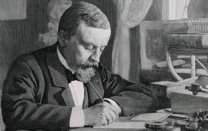 Henryk Sienkiewicz (1846-1916). Polish novelist and journalist. Nobel Prize of Literature, 1905. Engraving. 19th century. Dostawca: PAP/DPA
